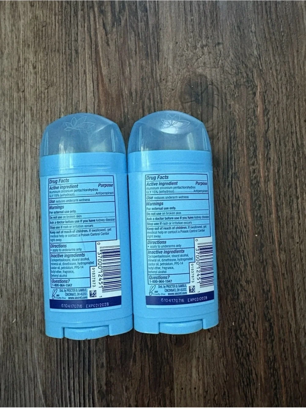 2 Powder Fresh Antiperspirant Deodorant Stick - Blue